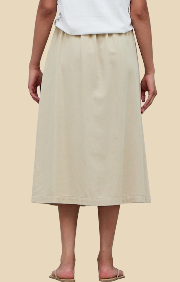 Grade and Gather Natural Midi Skirt 