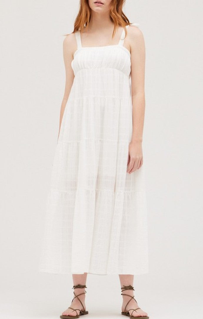 Grade & Gather White Flowy Dress