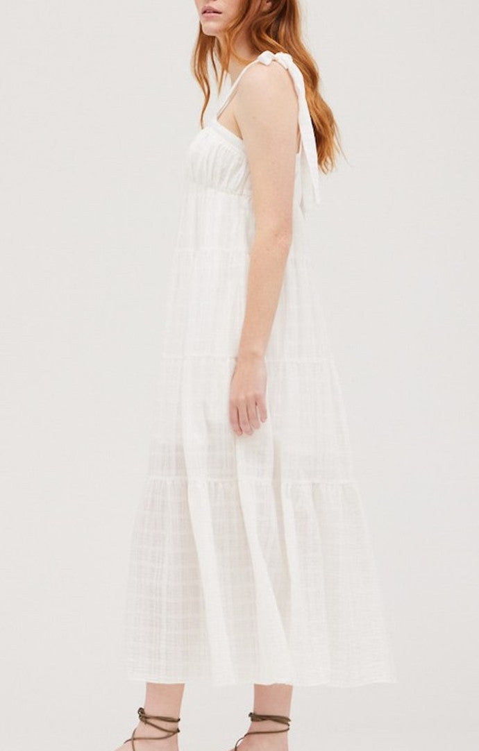Grade & Gather White Flowy Dress