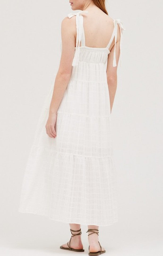 Grade & Gather White Flowy Dress