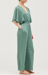 Grade & Gather Lagoon V-Neck Jumpsuit