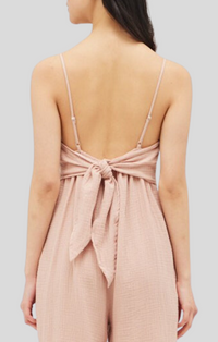 Grade & Gather Soft Rose Gauze Jumpsuit