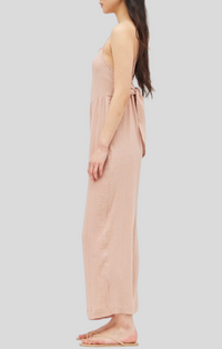 Grade & Gather Soft Rose Gauze Jumpsuit
