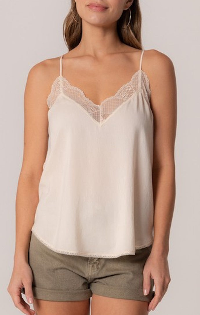 Lovestitch Vanilla Lace Trim Cami 