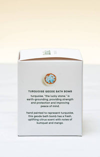 Latika Turquoise Crystal Geode Bath Bomb