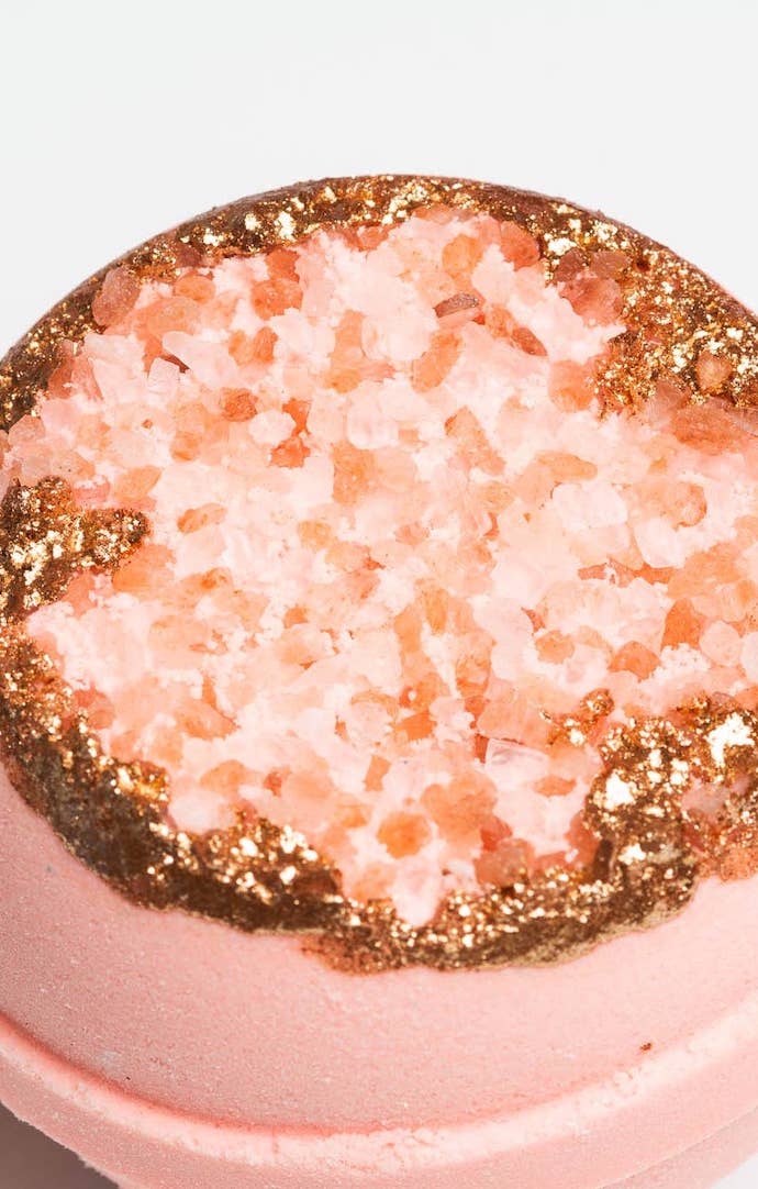 Latika Rose Quartz Crystal Geode Bath Bomb