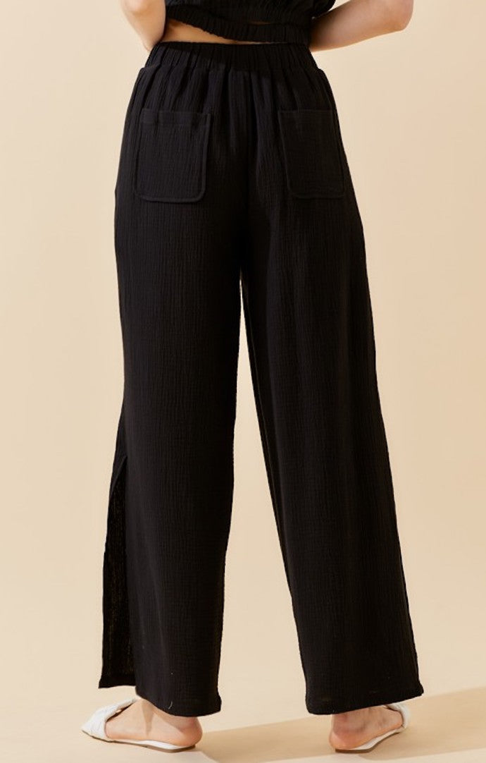 Ensemble Black Gauze Pants