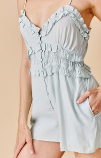 Ensemble Sage Ruffle Romper
