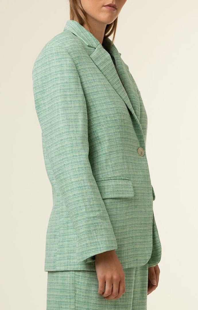 FRNCH Lime Button Front Blazer