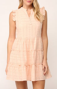 Fate Peach Mini Dress