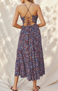 Dress Forum Indigo Floral Dress