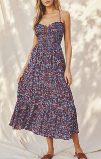 Dress Forum Indigo Floral Dress