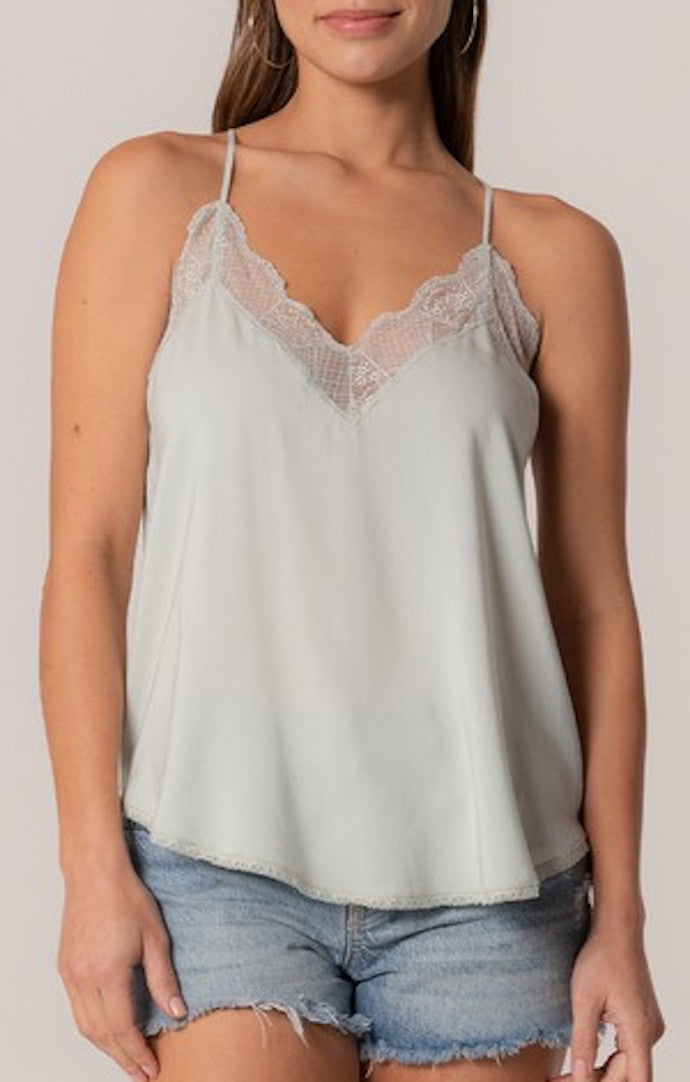 Lovestitch Mint Lace Trim Cami