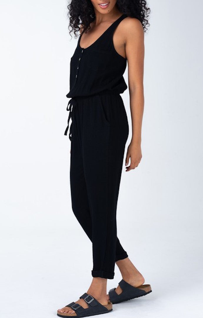 Lovestitch Black Racerback Jumpsuit