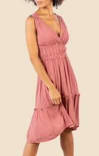 Lovestitch Terracotta Gauze Eyelet Dress