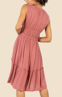 Lovestitch Terracotta Gauze Eyelet Dress