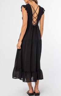 Lovestitch Black Midi Dress