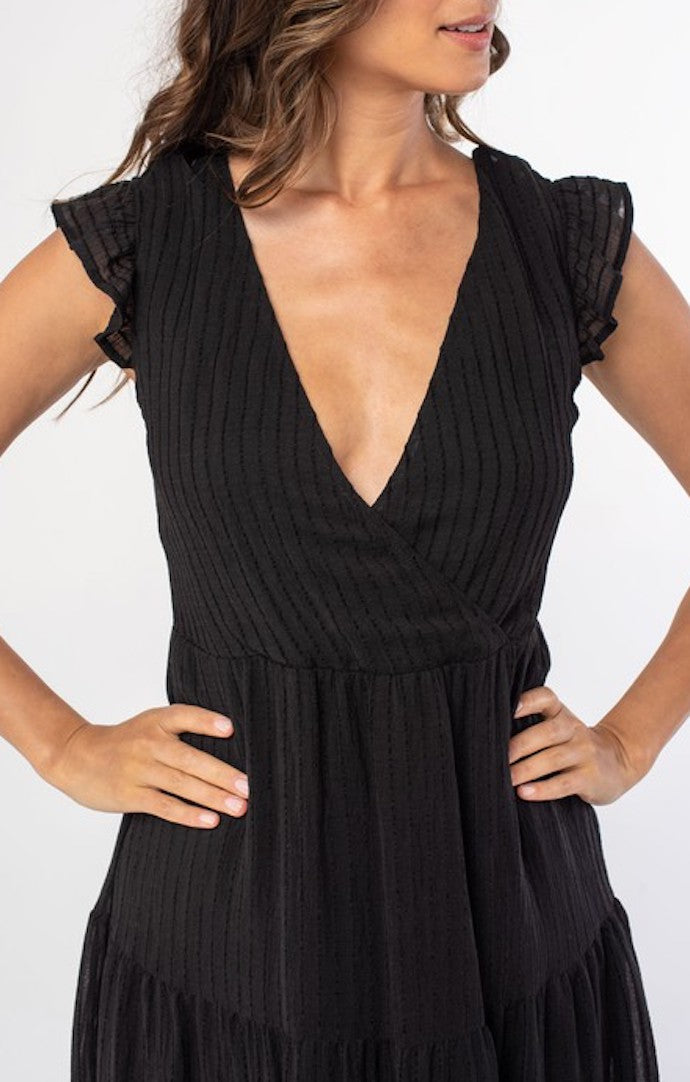 Lovestitch Black Midi Dress