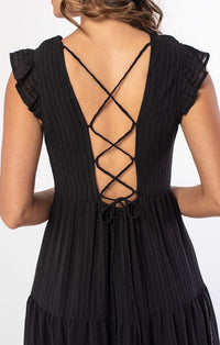 Lovestitch Black Midi Dress