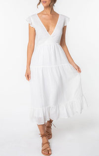 Lovestitch Off White Midi Dress