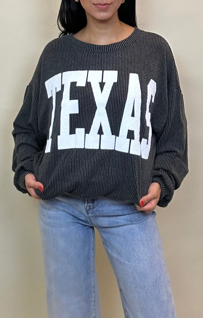 BucketList Black "Texas" Sweatshirt