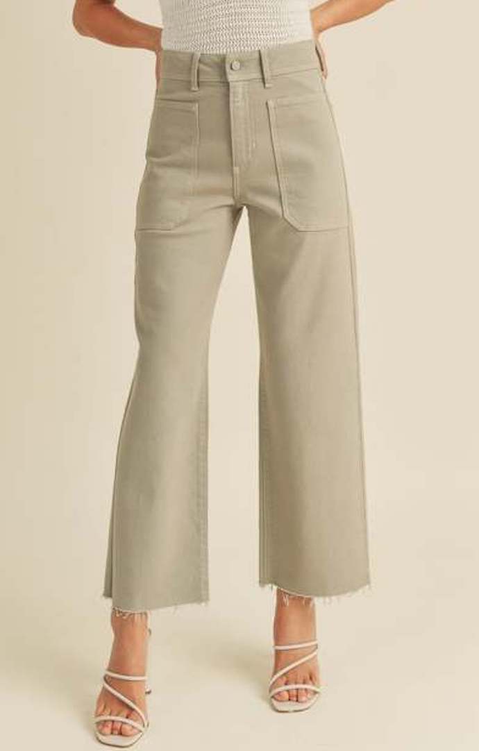 Just Black Eucalyptus Utility Wide Leg Denim