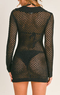 Mable Black Knit Dress