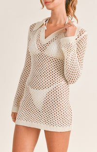 Mable Cream Knit Dress