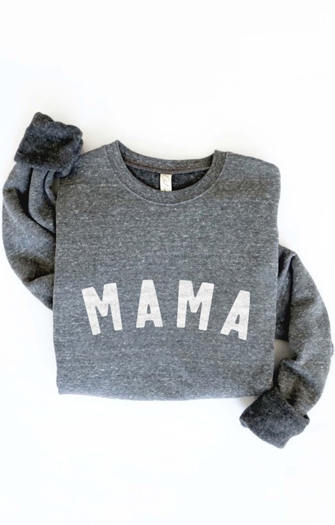 Oat Collective Dark Grey "Mama" Crewneck Sweatshirt