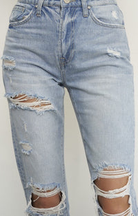 Insane Gene Light Wash Girlfriend Jeans