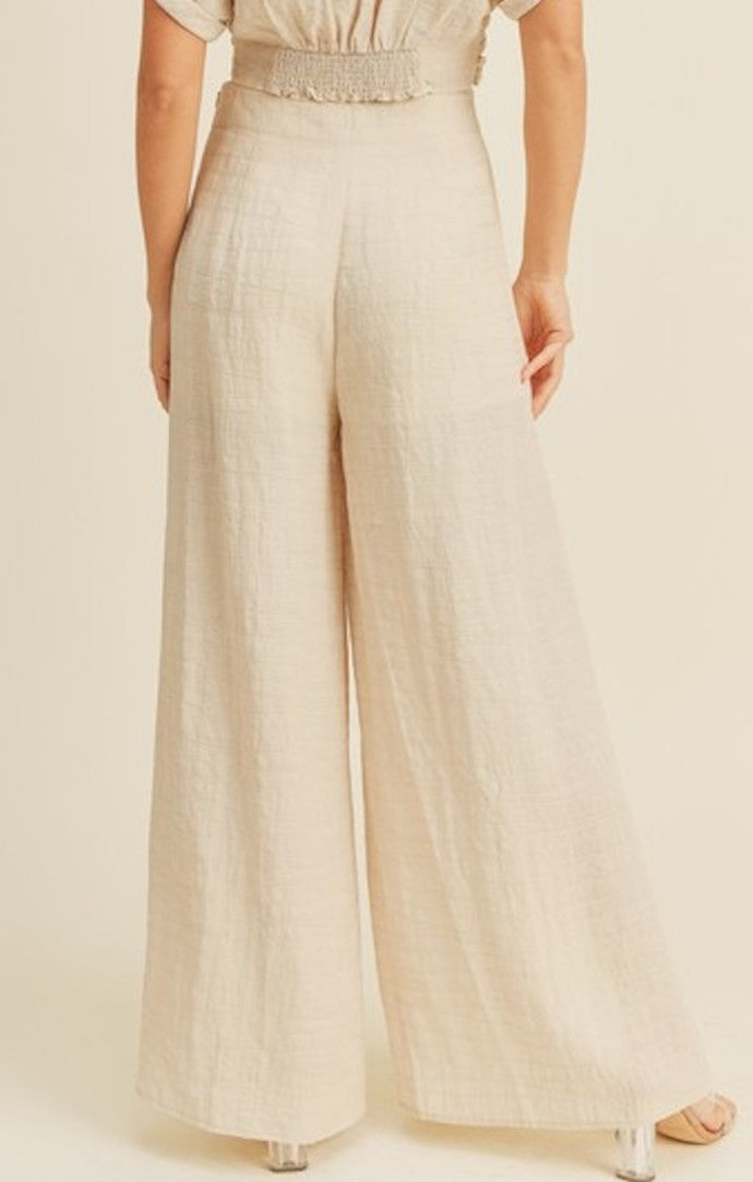 Miou Muse Oatmeal Textured Pants 