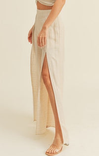 Miou Muse Oatmeal Textured Pants 