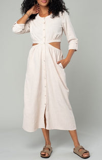 Lovestitch Stone Cutout Midi Dress