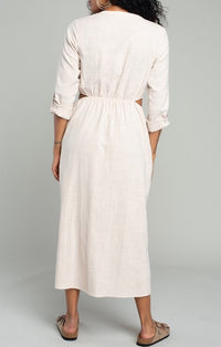 Lovestitch Stone Cutout Midi Dress