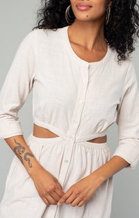 Lovestitch Stone Cutout Midi Dress