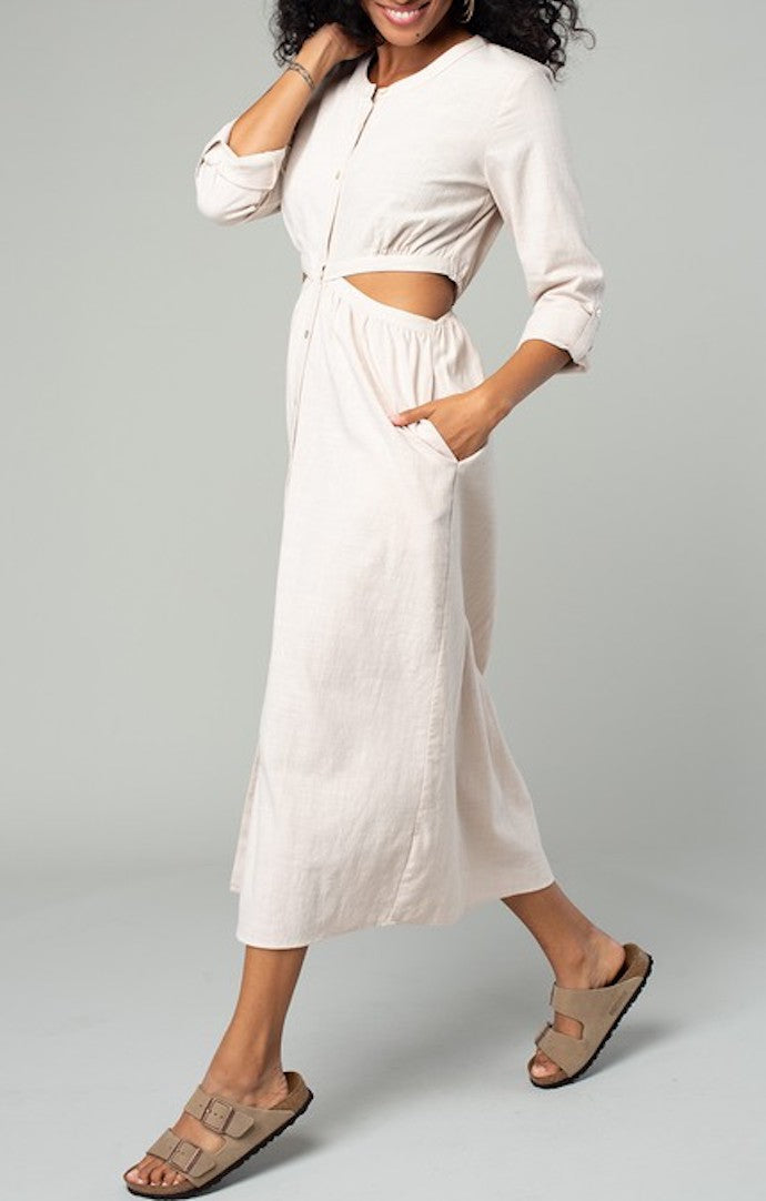Lovestitch Stone Cutout Midi Dress