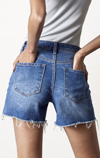 Insane Gene Dark Wash Denim Shorts