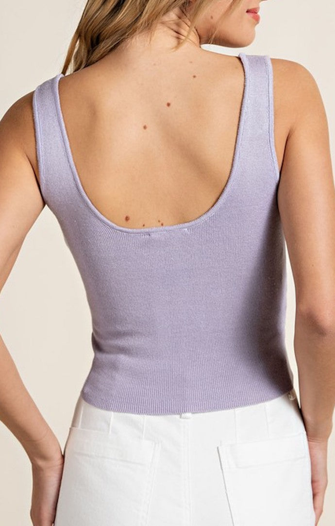 Eesome Lavender Knit Tank