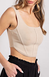 Eesome Oatmeal Square Neck Tank