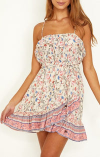 One and Only White Floral Dress