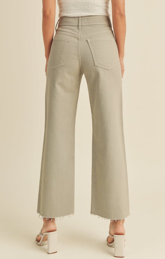 Just Black Eucalyptus Utility Wide Leg Denim