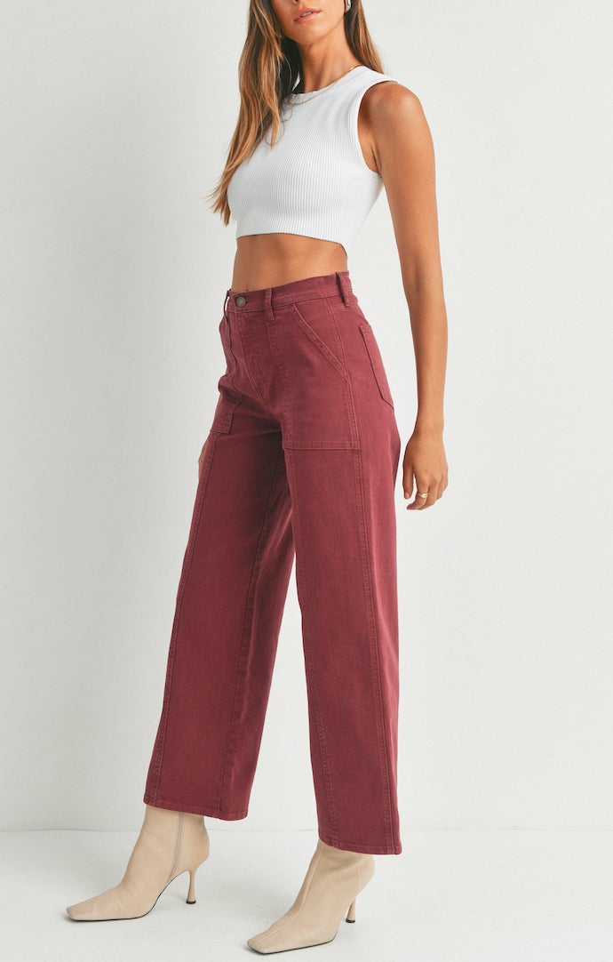 Arlow Spiced Burgundy Jeans