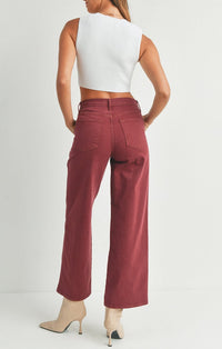 Arlow Spiced Burgundy Jeans