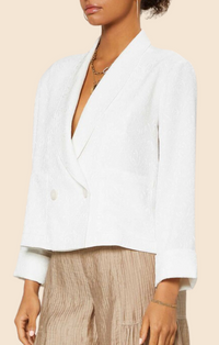 Current Air White Floral Jacket