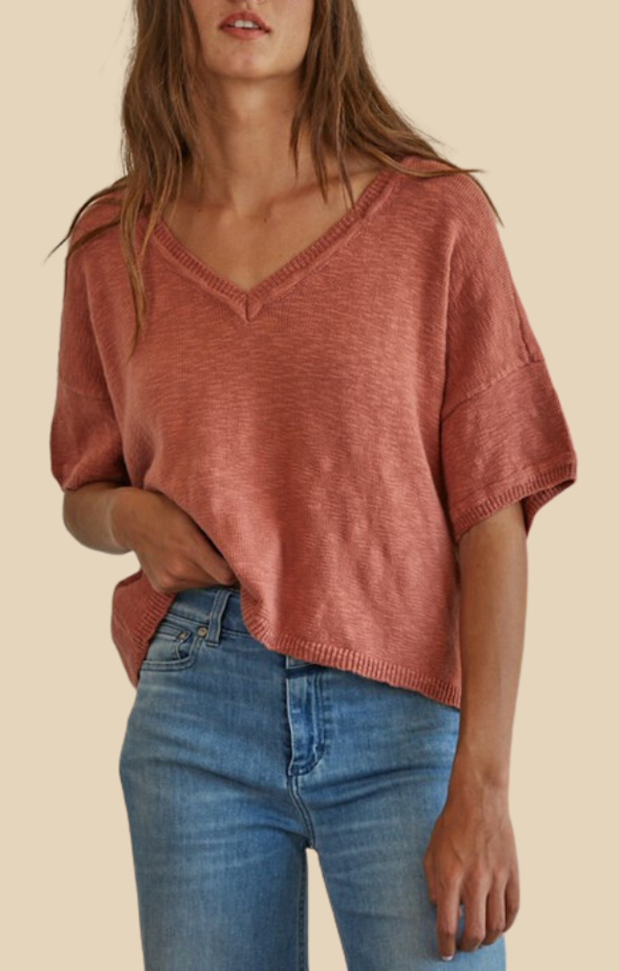 By Together Cinnamon Short Sleeve Top