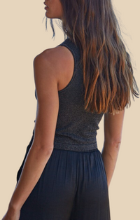 By Together Black And Gold Knit Top 