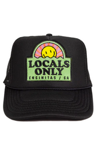 LB Black Locals Only Trucker Hat