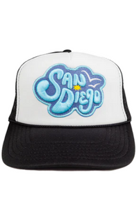 LB Black San Diego Trucker Hat
