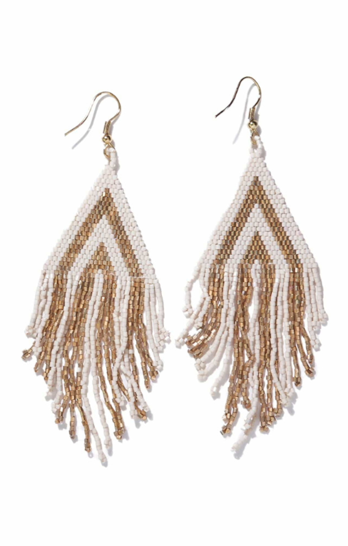 Ink and Alloy Luxe Gold Fringe Earrings