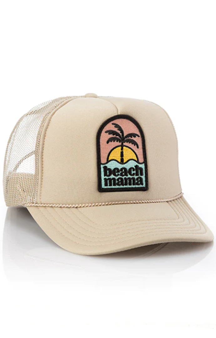 LB Khaki Beach Mama Trucker Hat